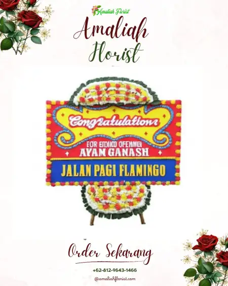 Sewa Papan Bunga Lape